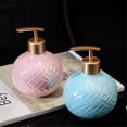 thumbnail image 4 of Dispensador de jabón de encimera for decoración de baño de hotel, botella de cerámica creativa de lujo, 4 of 5