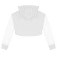 thumbnail image 2 of MSemis Kid Girls Sports Active Hooded Shirt Dance Crop Top, 2 of 3