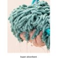 thumbnail image 2 of 1 Pack Double-Sided Animal Chenille Hand Towels,Bathroom Hand Towels with Loop,Kitchen Hand Towels Hanging,Soft Absorbent Square Hand (LightGreen), 2 of 5