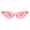 Pink, variant on Girls Kid Size Gothic Cat Eye Pimp Color Lens Plastic Sunglasses Red