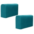 thumbnail image 3 of 2pcs Universal Elastic Sofa Armrest Cover Simple Sofa Side Towels Protective Cloth for Home Office (Blue), 3 of 8