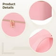 thumbnail image 3 of Travel Makeup Bag with Mirror, Pink Waterproof PU Makeup Organizer Case, Portable Skincare Cosmetic Storage Toiletry Bag for Women, 3 of 5
