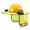 Fluorescent Yellow A, variant on Hat Neck Shield with Fan, Ventilation Helmet Visor with Mesh Neck Design, Full Brim Sun Protection Helmet Neck Guard for Construction Outdoor Work Hiking Cycling UV Blocking