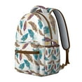 thumbnail image 2 of Sac à Dos d'École Rétro Hippie Coloré pour Étudiant, Tissu Oxford Imperméable et Durable avec Motif de Style Tribal Folklorique, Bretelles Ajustables, Grand Sac de Voyage Bohème Vintage à Grande Capacité, 2 of 6