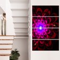 thumbnail image 1 of Perfect Shiny Fractal Flower in Magenta - Floral Canvas Art Print, 1 of 3