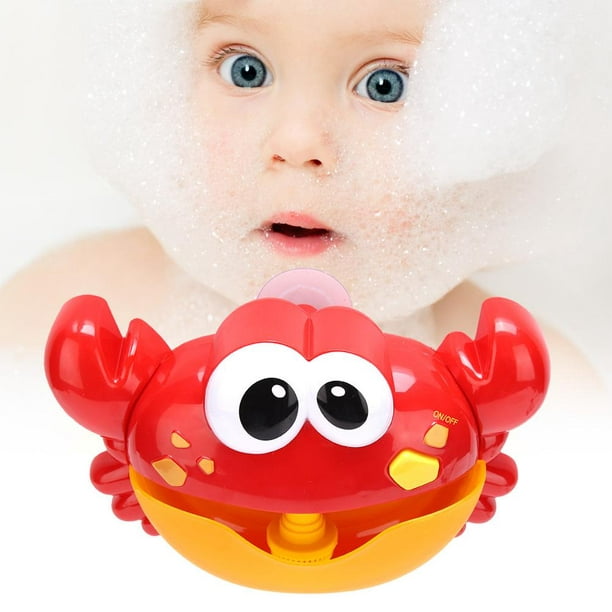 Cergrey Bath Bubble Maker, jouet de bain bébé, dessin animé automatique en  forme de crabe Bubble Maker 12 bébé chansons enfants enfants drôle bain  douche jouet 