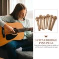 thumbnail image 4 of 1 Set Bridge Saddle Nut Replacement Guitar Bridge Pin Practical Guitar Part Fixing Pin, 4 of 9