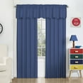 thumbnail image 3 of Eclipse Kids Macklin Solid Thermaback Blackout Rod Pocket Window Curtain Panel 42 x 84, 1 Panel, Denim, 3 of 6