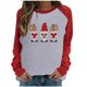 thumbnail image 1 of Día de San Valentín moda mujer Casual manga larga impreso señoras sudaderas Tops Fridja hkj230, 1 of 5