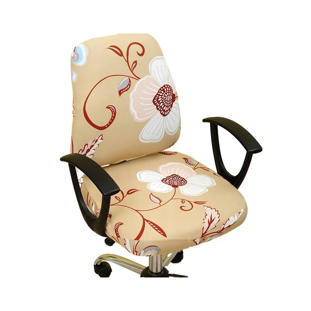 ZheElen 2pcs Polyester Wide Application Seat Chair Cover Stylish And Anti-slide Feature Dustproof Seat Cover Jazzes style 1Set