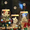 thumbnail image 3 of KG Navidad Nuevo diseño luz de Navidad Luz de Navidad de succión acrílica Luz de ventana de Navidad cálida con pilas para bares y tiendas, 3 of 4