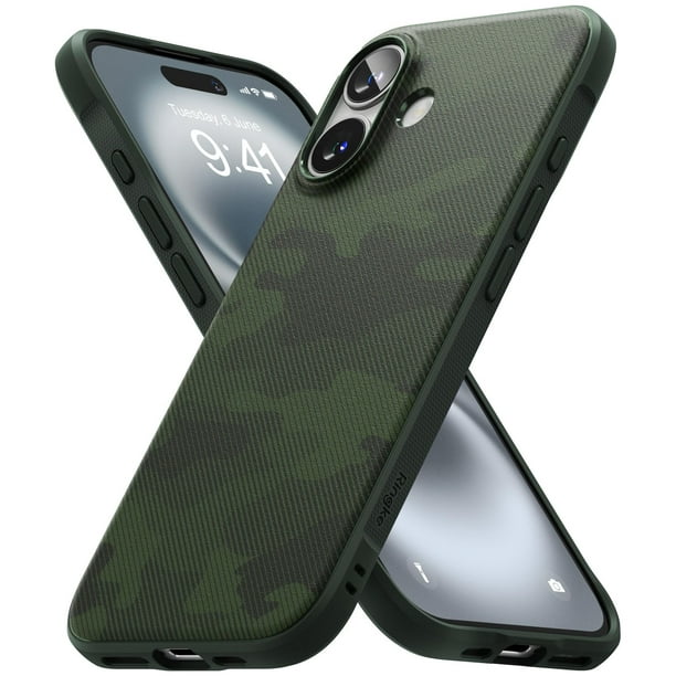 Funda de teléfono Ringke Onyx que se siente bien en la mano para iPhone 16