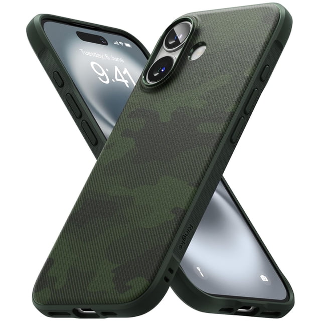 Funda de teléfono Ringke Onyx que se siente bien en la mano para iPhone 16