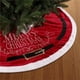 thumbnail image 5 of Falda de árbol de Navidad Falda de árbol de Navidad de terciopelo rojo Decoración de fondo de árbol de Navidad Delantal Falda de árbol de Navidad Forma de cinturón, 5 of 5