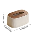 thumbnail image 3 of YYV Desktop Tissue Box Multifunctional Napkin Storage Case Living Room Countertop Paper Towel Holder Dustproof Decorative Organizer Home Office Tabletop Tissue Dispenser, Tissue Box, Storage Box, 3 of 6
