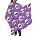 thumbnail image 6 of ZICANCN Hair Cutting Cape for Adults, Skull Fantasy Sparkle Pumpkin Cape Salon Barber Cape for Hair Stylist Shampoo Capes Waterproof, 55x66 Inches, 6 of 7