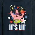 thumbnail image 3 of SpongeBob SquarePants - Lit Fireworks Patrick - Men's Long Sleeve T-Shirt, 3 of 6