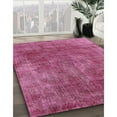 thumbnail image 2 of Ahgly Company Indoor Square Mid-Century Modern Dark Hot Pink Oriental Area Rugs, 4' Square, 2 of 6