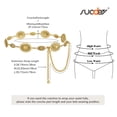 thumbnail image 6 of SUOSDEY Women Western Waist Chain Belts Cowgirl Metal Belts for Dresses Jeans, 6 of 6