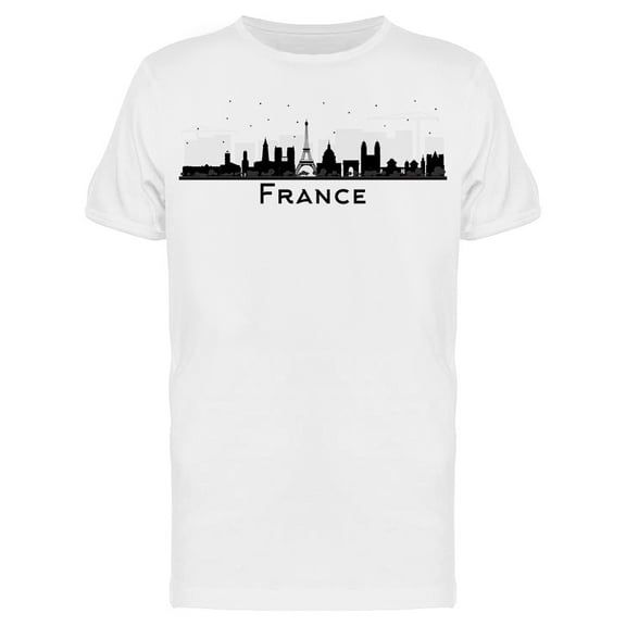 France City Sketch T-Shirt Men -Image by Shutterstock, Male Small