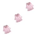 thumbnail image 3 of Blusa vintage Qarigey para mujer fibra de verano cómoda y duradera cuello en V rosa 4XL, 3 of 6