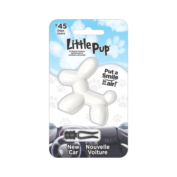 Little Pup New Car Scent Car Air Freshener Vent Clip, Pack of 1