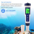 thumbnail image 5 of Medidor electrónico de salinidad 5 en 1 de alta precisión, mide Ph, tds, salinidad ec, temperatura, probador de calidad del agua, 5 of 5