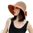 thumbnail image 2 of Travelwant Women Wide Brim Hat Hollow Breathable Summer Bucket Hat Bow Lady’s Sun Cap for Travel, 2 of 7