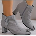 thumbnail image 4 of Tponi Women Boots Women Boots On Clearance Booties Pointy Toe High Heel Knee-High Nightclub Snow Boots, 4 of 6