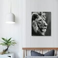 thumbnail image 4 of Nawypu  Modern Lion and Lioness Canvas Wall Art 5 Panels Black and White Lions Painting Prints on Posters Easy to Hang for Home Decor, 4 of 5