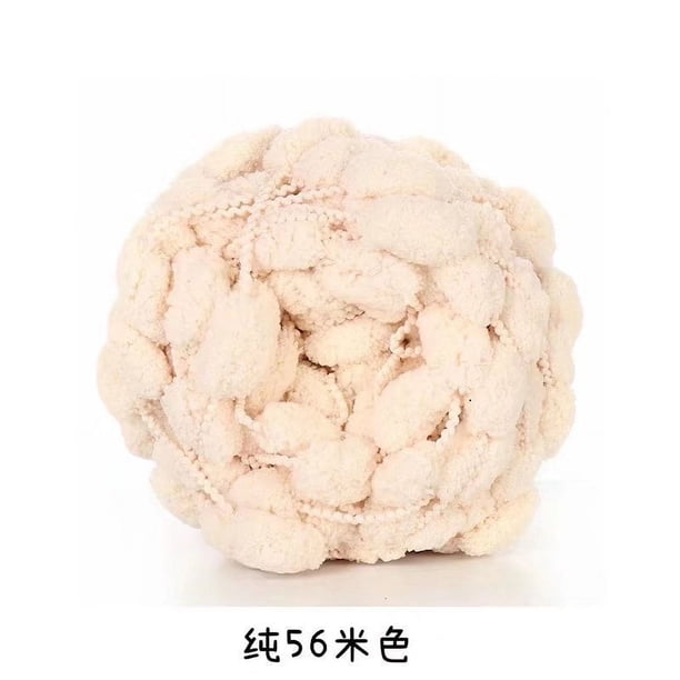 Nvzi Hilo de lana acrílica de felpa suave para hacer cabello de muñecas, tejer a crochet, fieltro de lana cardado, lana de oveja, mecha, fibra (50 g, A263)