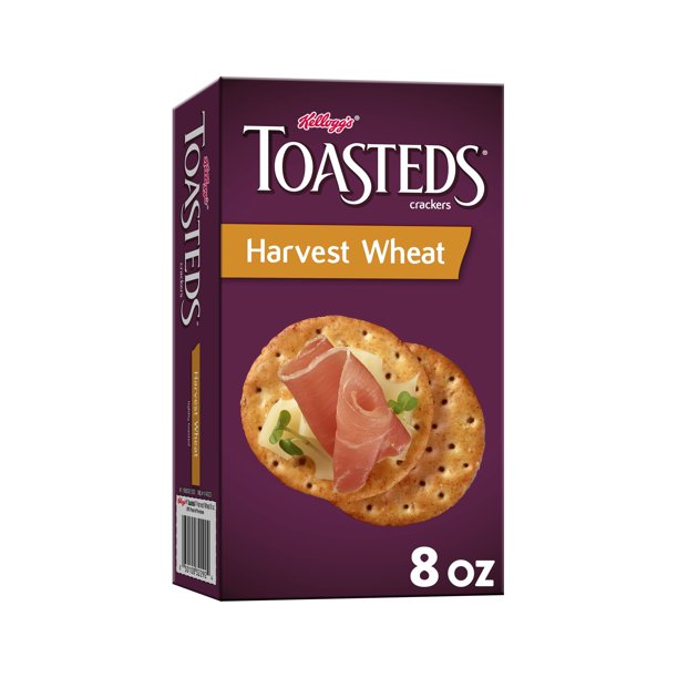 Kellogg's Toasteds Crackers, Toasted Wheat Crackers, Party Snacks