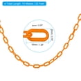 thumbnail image 2 of Unique Bargains 0.2' Diameter 33Ft Length Plastic Chain Barrier Safety Link Chain Stanchion for Crowd Control, Orange, 2 of 5