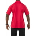 thumbnail image 3 of 5.11 Work Gear Men's Performance Short Sleeve Polo Shirt, Moisture-Wicking Polyester, Range Red, Small, Style 71049, 3 of 4