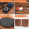 thumbnail image 4 of Tocadiscos de vinilo TANLANIN Vintage Bluetooth Stereo, 4 of 5