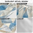 thumbnail image 4 of Blue Beige Rhombus Patterns Swim Trunks Board Shorts Beach Pants Bathing Bottoms M, 4 of 8