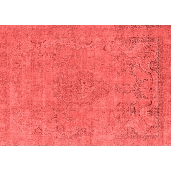 Ahgly Company Indoor Rectangle Oriental Red Industrial Area Rugs, 7' x 10'