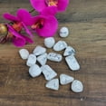 thumbnail image 3 of Crystal Joys 1 piece Howlite Tumbled Stone – 1" Smooth White Gemstone with Gray Veins, 3 of 3