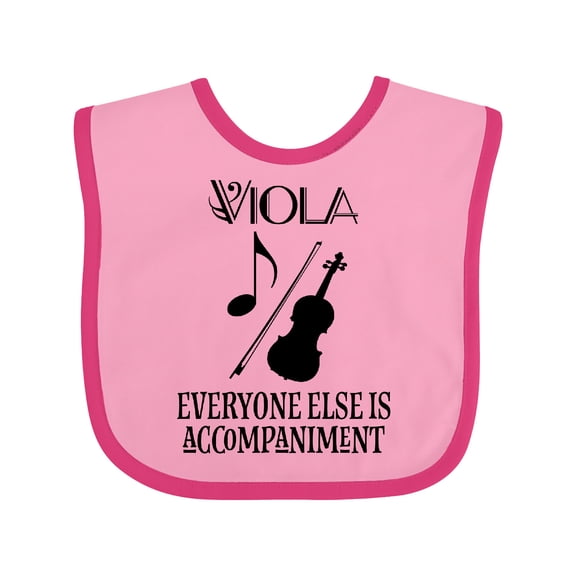 Inktastic Viola Music Gift Funny Violist Joke Boys or Girls Baby Bib