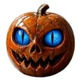 thumbnail image 3 of Halloween Pumpkin Jack O Lanterns Decor, Vintage Halloween Decorations Classic Plastic Pumpkin Statue Figurine, Table Decor for Home Office Party Table, 3 of 8
