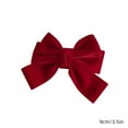 thumbnail image 2 of Barrettes Red Big Bow Hairpin Style Children's Velvet Hairpin Hair Accessories for Kids, 2 of 4