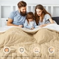 thumbnail image 2 of MARNUR Heated Blanket Queen Size 84''x90'', Fast Heating with Dual Controllers Electric Blanket, 10 Heating Levels, 10H Timer, Preheat Function - Beige, 2 of 13