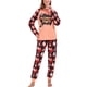 thumbnail image 1 of Pijamas familiares de Halloween Cómodos pijamas familiares de vacaciones para hombres, mujeres, niños, bebés, amarillo pálido, MUJERES L, 1 of 5