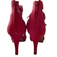 thumbnail image 4 of Top Moda Pebble-2 Women's Open Toe Lace Up Cut-Out Heel Platform Gladiator Nubuck Sandals Red 5.5, 4 of 6