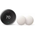 thumbnail image 1 of Nest Learning Thermostat (4th Gen, 2024) with 2 Temperature Sensors (2nd Gen) - Polished Obsidian, 1 of 4