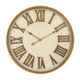 thumbnail image 1 of Zentique ZEN-51038 Moderne Horloge en Métal Ronde en Or, 1 of 1