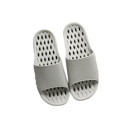 

Ferndule Mens Nonslip Open Toe Slides Indoor Outdoor Breathable Hollow Out Flats Slip On Casual Shoes