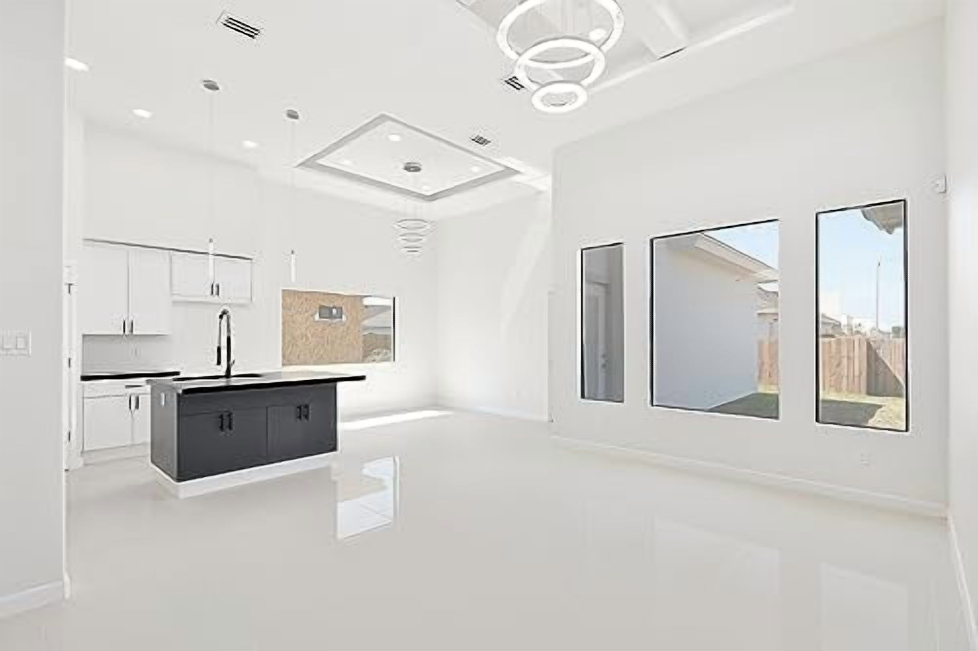 16x4 Modern AC Vent Cover - Decorative White Air Vent - Standard Linear Slot Diffuser - Register Grille for Ceiling, Walls & Floors - Texas Buildmart