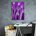thumbnail image 4 of Epic Graffiti 'X-ray Flowers Purple' by GraphINC, Giclee Canvas Wall Art, 18"x26", 4 of 8