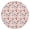 Cat Floral Bow, variant on Cat Cloud Floral Teal Pattern Round Elastic Tablecloth, 45-52 Inch Waterproof, Machine Washable, Indoor & Outdoor Use